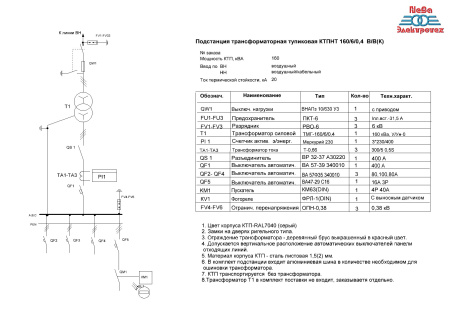 КТПНТ 160/6/0,4-В/В(К)-У1